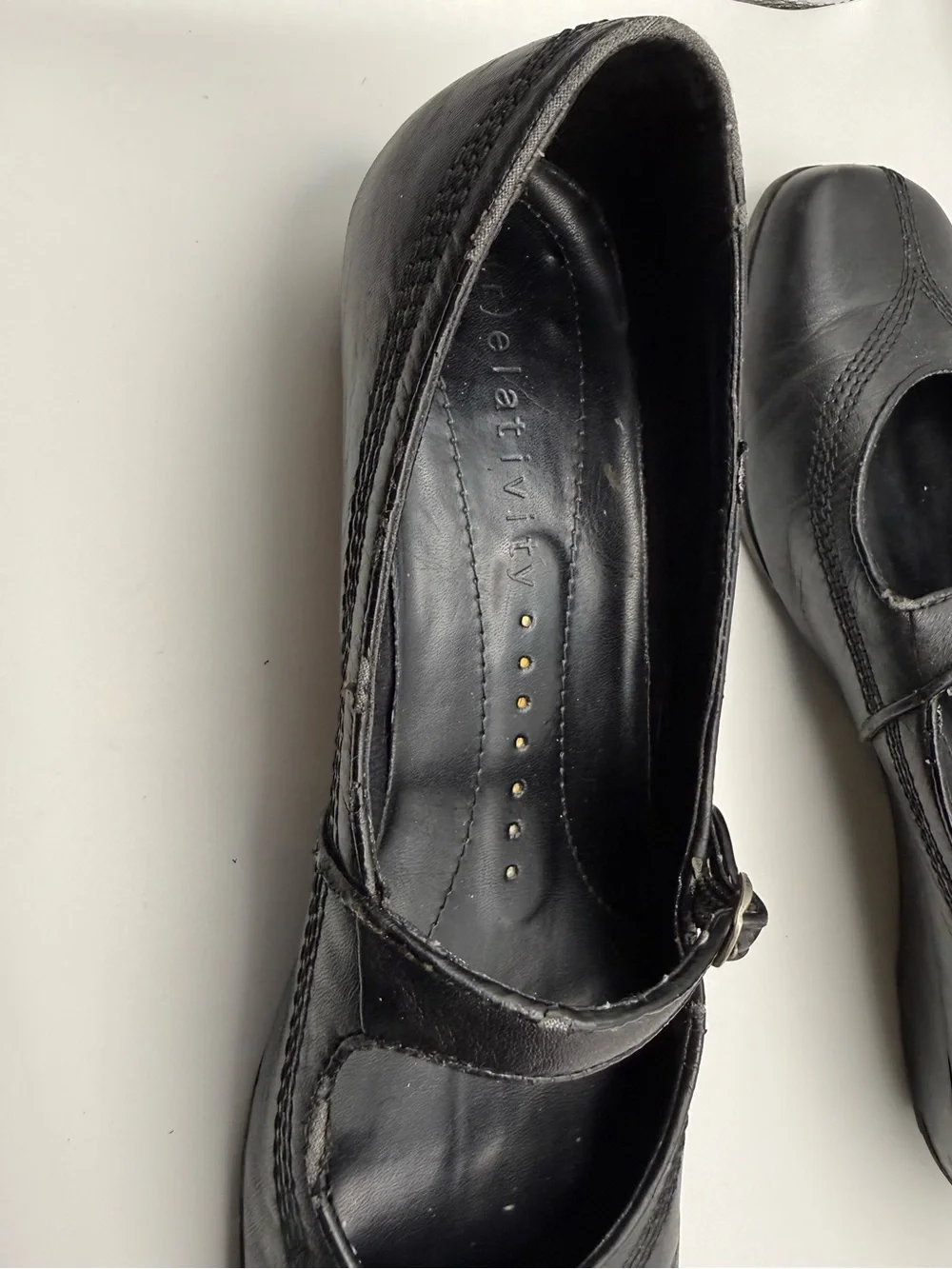 Relativity black leather